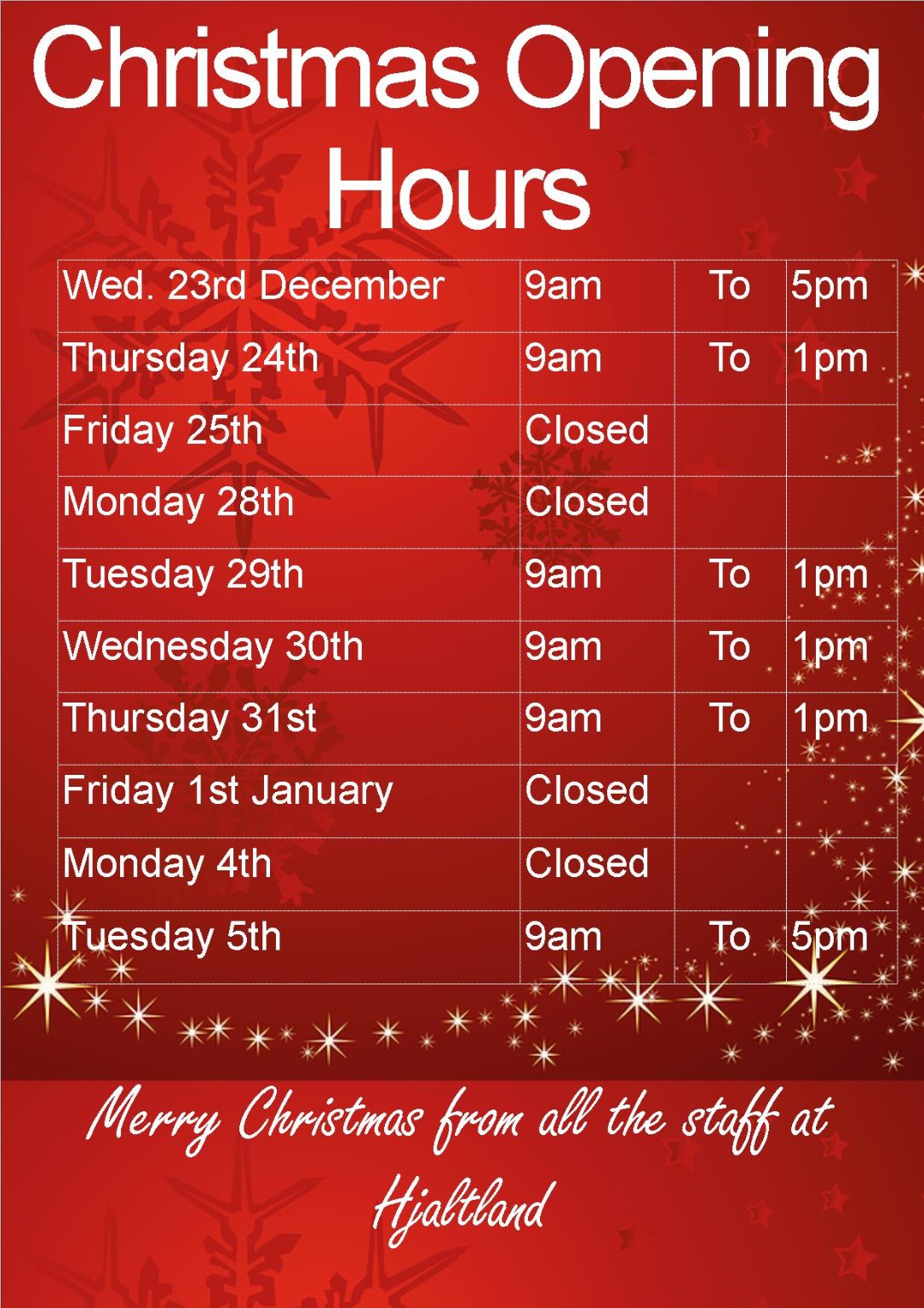 festive-opening-hours-hjaltland-housing-association